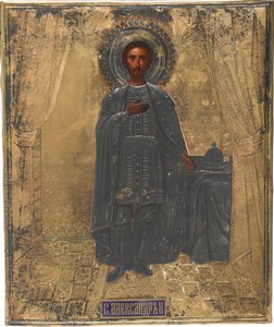 Sankt Storprins Alexander Nevsky, 1800-tallet af Anonymous Russian icon painter