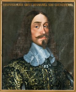Portræt af grev Johan Axelsson Oxenstierna 1611-1657. af Anselm van Hulle