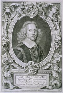 Joachim Camerarius, fra "Portraits des Hommes Illustres", graveret af Petrus de Iode, udgivet 1706
