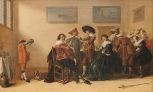 Glædelig selskab i et værelse, 1633 af Anthonie Palamedesz