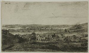 En by i en dal af Anthonie Waterloo