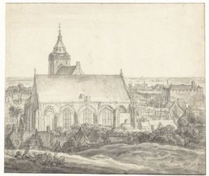 Buurkerk i Utrecht af Anthonie Waterloo