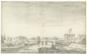 Tredje Heiligewegspoort i Amsterdam af Anthonie Waterloo