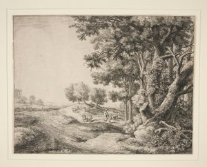 Bonden med skovlen af Anthonie Waterloo