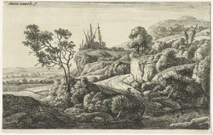 Sti ved et vandløb Forskellige landskaber (serietitel) af Anthonie Waterloo