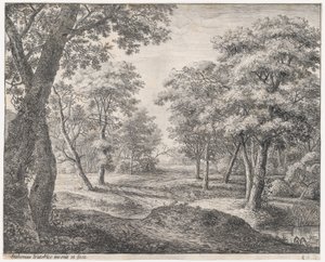 Vejen gennem skoven, 1600-tallet. af Anthonie Waterloo
