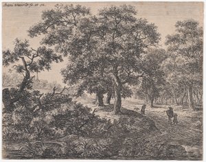 De tre træer, 1600-tallet. af Anthonie Waterloo