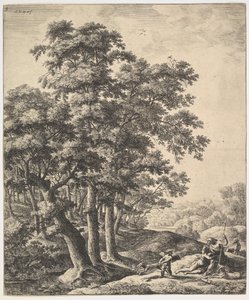 Venus og Adonis. af Anthonie Waterloo