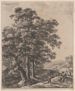 Venus og Adonis, 1600-tallet. af Anthonie Waterloo