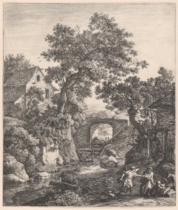 Zipporah omskærer sin søn, 1600-tallet. af Anthonie Waterloo