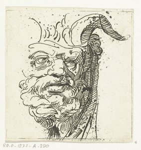 Hovedet af en satyr af Anthonie van den Bos