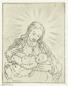 Mary med barn af Anthonie van den Bos