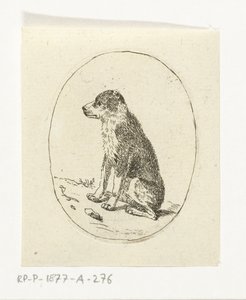 siddende hund af Anthonie van den Bos