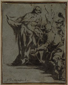 En scene fra klassisk mytologi, 1600-tallet. af Anthonis Sallaert