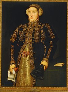 Katarina af Østrig, hustru til Johannes III af Portugal ... af Anthonis van Dashorst (c.1519-1576/77) Mor