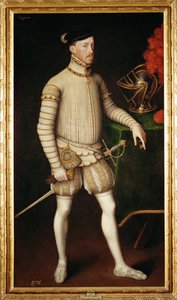 Maximilian II, søn af kejser Ferdinand I, konge af Bøhmen, kejser 1564 (maleri på lærred)