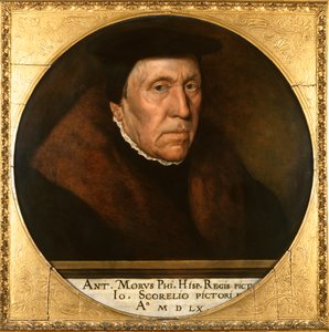 Jan van Scorel (1495-1562) 1560 (olie på panel) af Anthonis van Dashorst Mor
