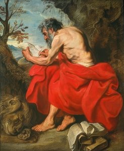 Sankt Jerome. Omkring 1615/16 af Anthony van Dyck