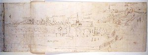 Bruges af Anthonis van den Wyngaerde