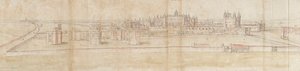 Hampton Court Palace fra nord, c1550-1560 af Anthonis van den Wyngaerde