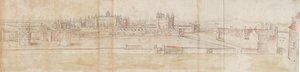 Hampton Court Palace fra nord, c1550-1560 af Anthonis van den Wyngaerde