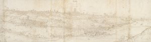 Panoramaudsigt over Segovia fra øst, c1560-1570