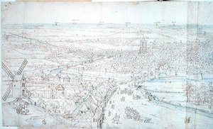 Utrecht af Anthonis van den Wyngaerde