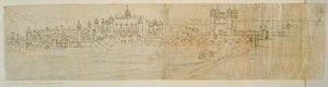 Udsigt over Hampton Court fra nord, fra 