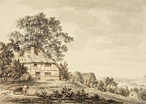 Country Scene (blæk på papir) af Anthony Devis