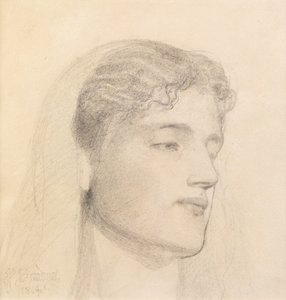 Augusta Jones af Anthony Frederick Augustus Sandys