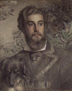 Portræt af Cyril Flower af Anthony Frederick Augustus Sandys