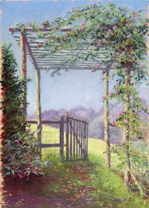 Vejen til marken, 2001 (pastel på papir)