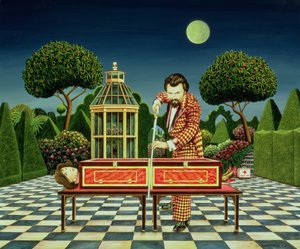 Moonlight Magician, 1979 (akryl om bord)