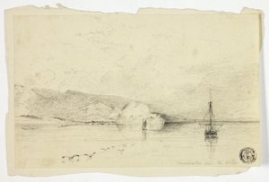 Dunbarton fra vest af Anthony Vandyke Copley Fielding