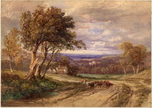 Lanercost Priory af Anthony Vandyke Copley Fielding