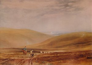 The Downs nær Beachy Head, 1844, 1935 af Anthony Vandyke Copley Fielding