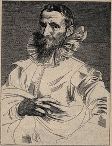 Jan Brueghel den Ældre (eller Ain, kendt som Brueghel de Velours) (1568-1625) - Jan Brueghel den Ældre - gravering efter Anthony van Dyck af Anthony van (after) Dyck