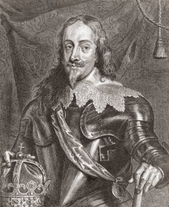 Kong Charles I, konge af England, Skotland og Irland. af Anthony van (after) Dyck