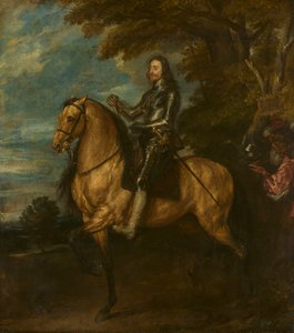 Karl I (1600-49) til hest af Anthony van Dyck