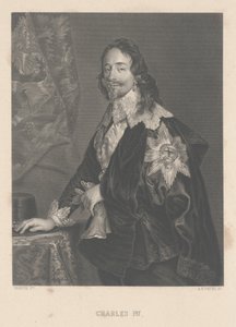 Charles I, graveret af A.H. Payne af Anthony van Dyck