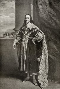 Karl I, graveret af Sir Robert Stange, fra "The Print-Collector