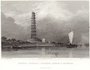 Kinesisk pagode mellem Canton og Whampoa af Anthony van Dyck