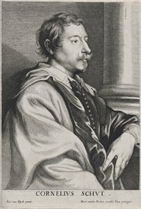 Cornelius Schut, uden dato (radering på lagt papir med gravering) af Anthony van Dyck