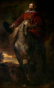 Ridesportræt af maleren Cornelis de Wael (olie på lærred) af Anthony van Dyck