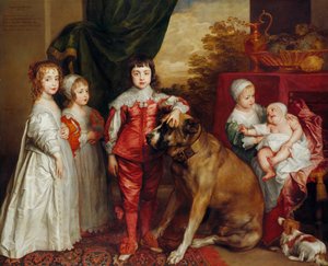 Fem ældste børn af Charles I af Anthony van Dyck