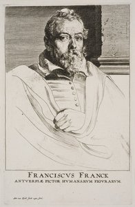 Portræt af Frans Francken af Anthony van Dyck