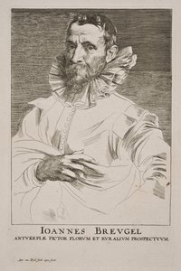 Portræt af Jan Brueghel den Ældre af Anthony van Dyck