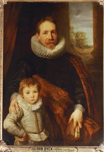 Portræt af en far og søn, også kendt som Guillaume Richardot ... af Anthony van Dyck