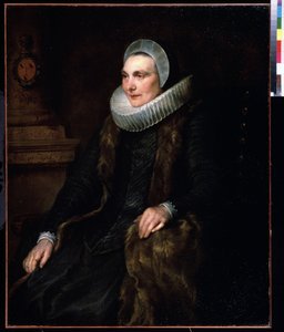 Portræt af Maria Bosschaert (1605-1664) (Portræt af Maria Boschaert). Peinture de Antoine (Anthonis, Anthony, Anton eller Anthony) van Dyck (1599-1641) af Anthony van Dyck