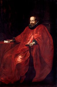 Portræt af Agostino Pallavicino (1577-1649) i ambassadørkjole til pave Gregoire XV, maleri af Antonie Van Dyck (1599-1641) søn. 219,5x148 cm Genes, Galleria di Palazzo Bianco af Anthony van Dyck